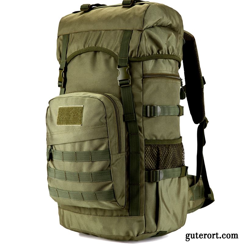 Reisetasche Herren Geschäftsreise Große Kapazität Rucksack Student Damen Wander Army Grün