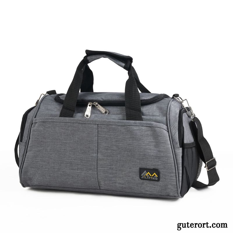 Reisetasche Herren Reisen Fitness Leichtgewicht Sport Kurz Trend Grau