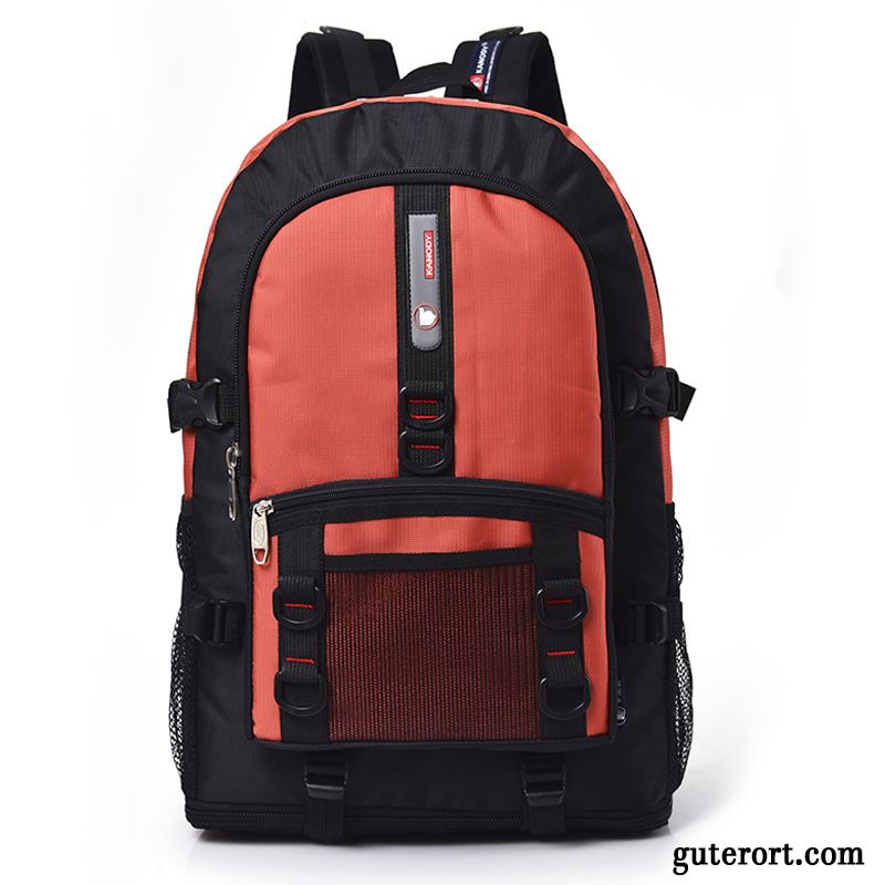 Reisetasche Herren Schultasche Reisen Geschäftsreise Rucksack Große Kapazität Damen Orange