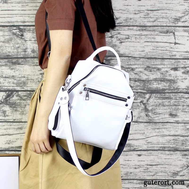 Rucksäcke Damen Mittel Rucksack Frühling Mini Trend Sommer Weiß