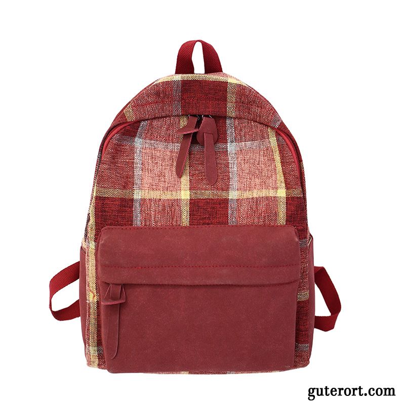 Rucksäcke Damen Mittel Rucksack Student 2019 Neu Groß Rot