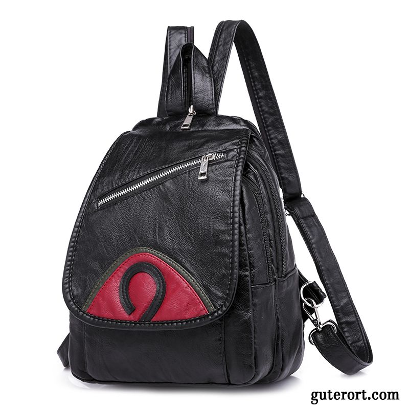 Rucksäcke Damen Neu Student Rucksack Freizeit Reisen All Match Schwarz