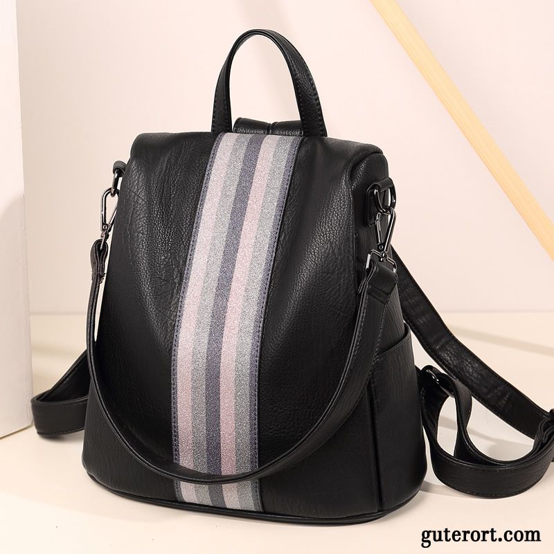 Rucksäcke Damen Reisen 2019 Rucksack Freizeit Trend Große Kapazität Schwarz