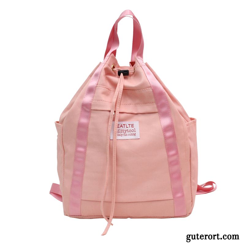 Rucksäcke Damen Rucksack Schultasche Trend Student All Match Freizeit Rosa