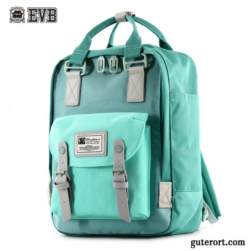 Rucksäcke Damen Schultasche Rucksack Mittel Gymnasium Student Reisen Grün