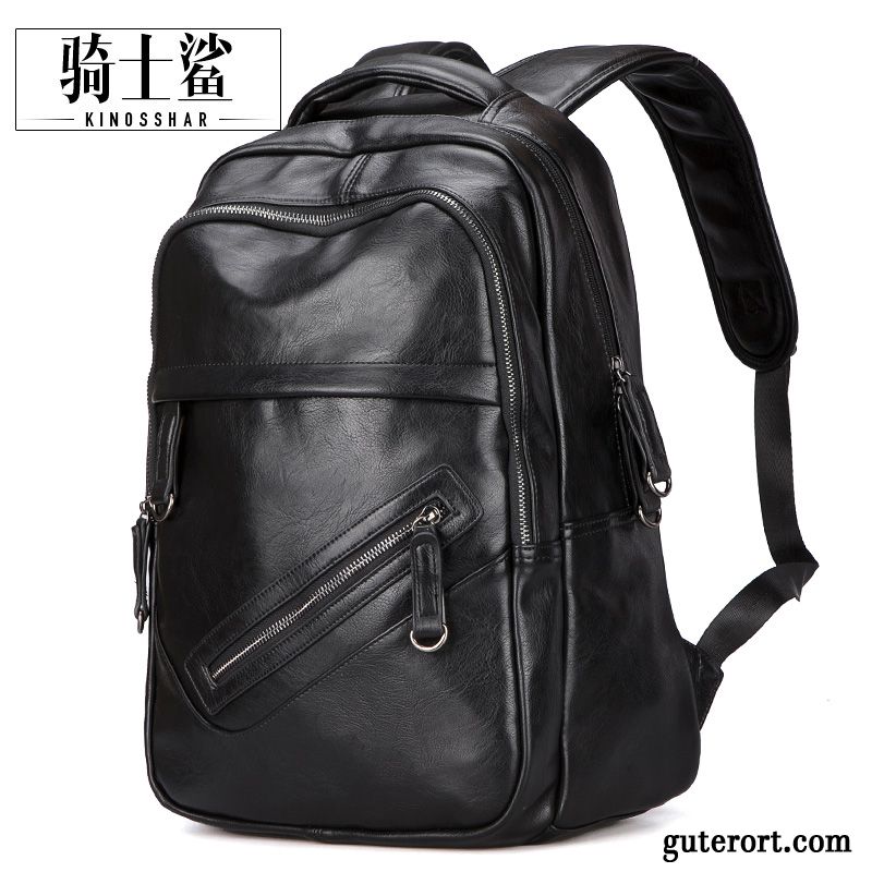 Rucksäcke Herren Computer Tasche Student Schultasche Freizeit Rucksack Trend Schwarz