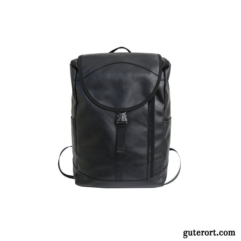 Rucksäcke Herren Große Kapazität Mode Europe Trend Tasche Rucksack Schwarz