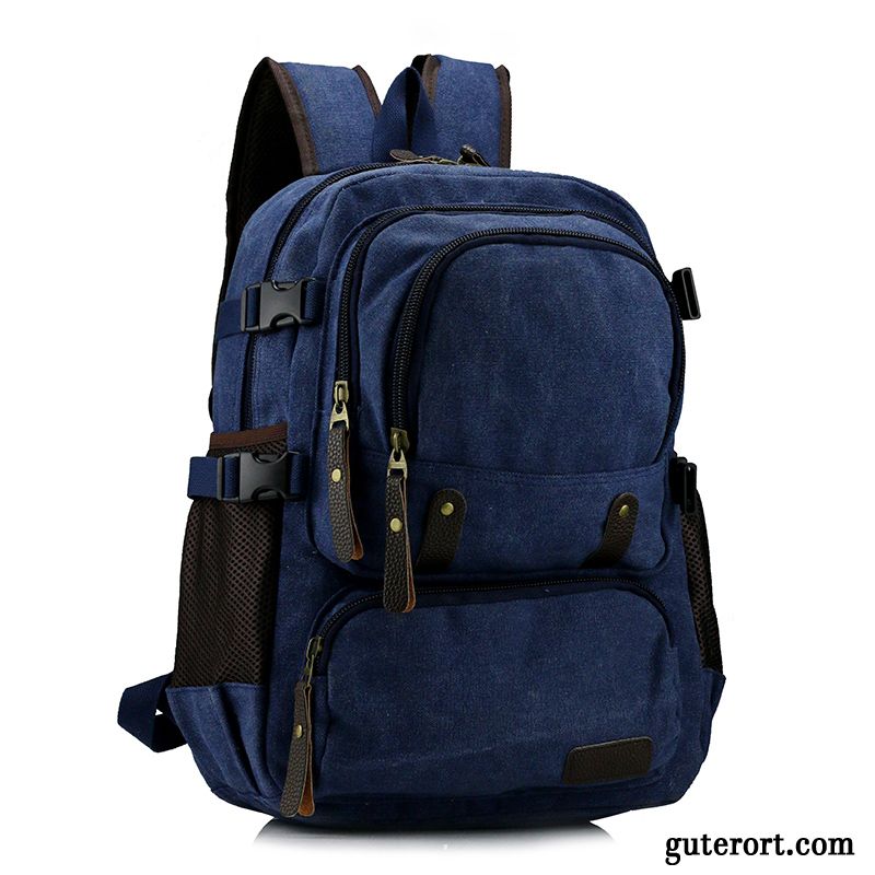 Rucksäcke Herren Große Kapazität Rucksack Schultasche Trend Sport Student Dunkelblau