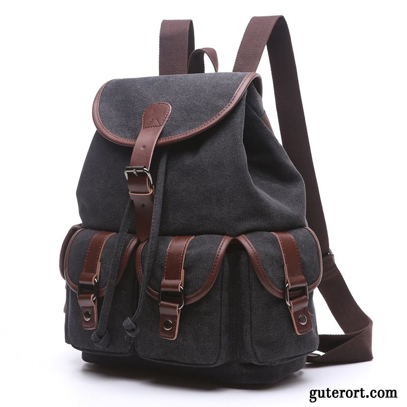 Rucksäcke Herren Mini England Schultasche Groß Trend Rucksack Schwarz