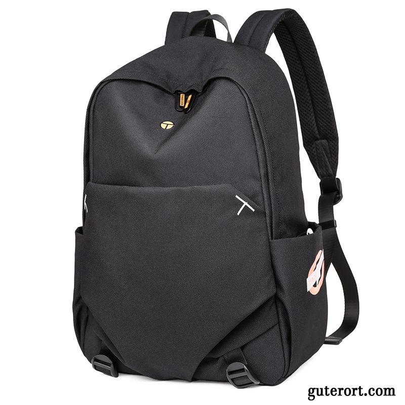 Rucksäcke Herren Reisen Schultasche Rucksack Student Freizeit Gymnasium Schwarz