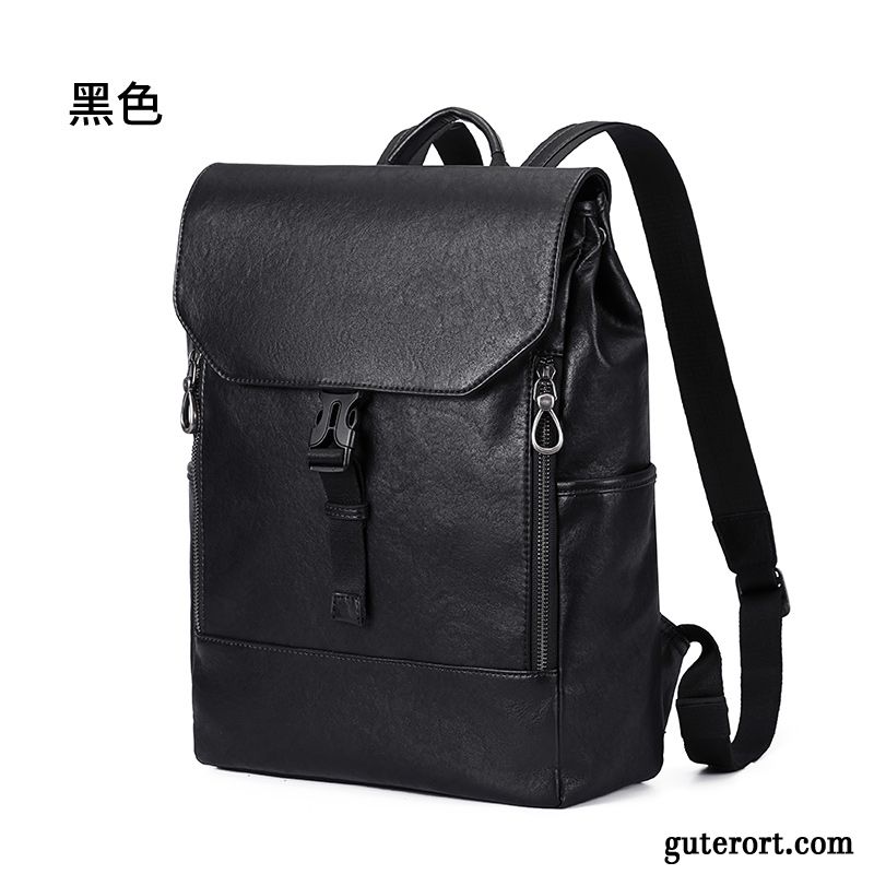 Rucksäcke Herren Reisen Student Rucksack Schultasche Computer Tasche Einkaufen Schwarz