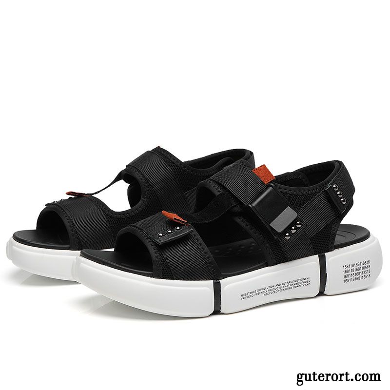 Sandalen Herren Sommer Casual Große Größe Trend Schuhe Neue Sandfarben Schwarz