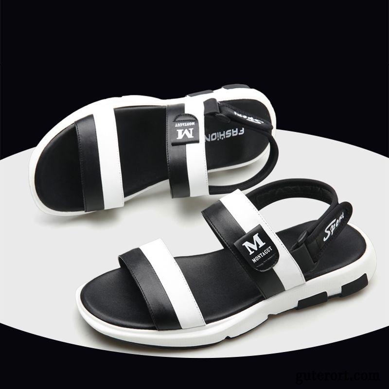 Sandalen Herren Sommer Trend Mode Schuhe Casual Neue Sandfarben Weiß