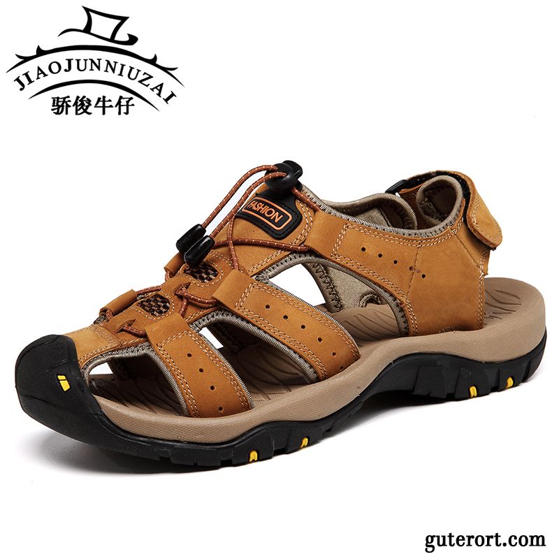 Sandalen Vorne Geschlossen Braun, Riemensandalen Herren Billig