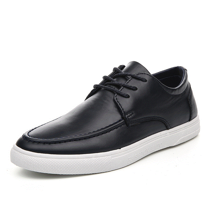 Schwarze Schuhe Männer Lederschuhe Rotblond, Anzug Schuhe Sportlich