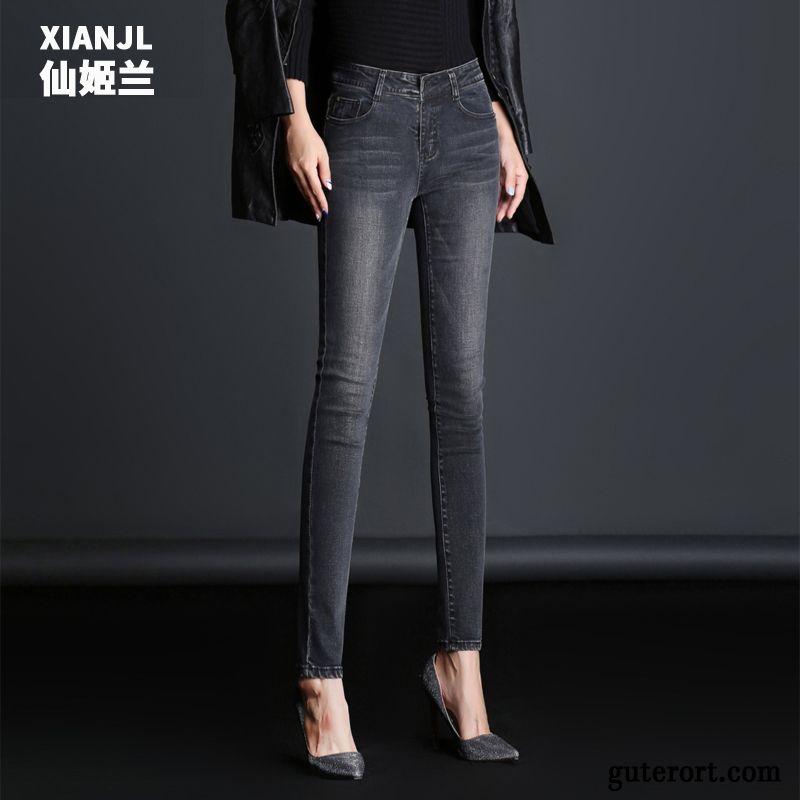 Skinny Stretch Jeans Damen Weinrot, Graue Boyfriend Jeans Damen Günstig