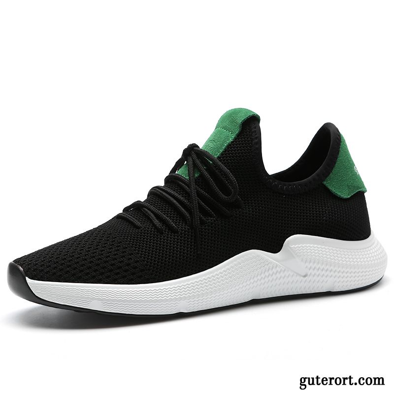 Sportschuhe Herren Sommer Atmungsaktiv Europa Skaterschuhe Trend Laufschuhe Schwarz