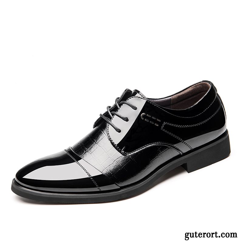 Stylische Schuhe Herren, Anzug Dunkelblau Schuhe Lederschuhe Violett