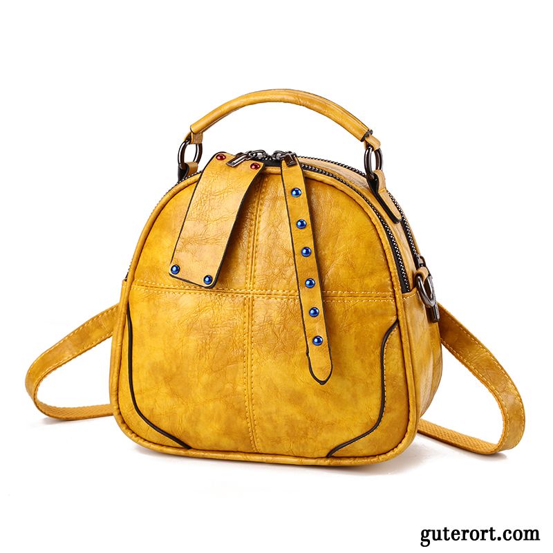 Umhängetaschen Damen All Match Rucksack Mode Mini 2019 Sommer Gelb