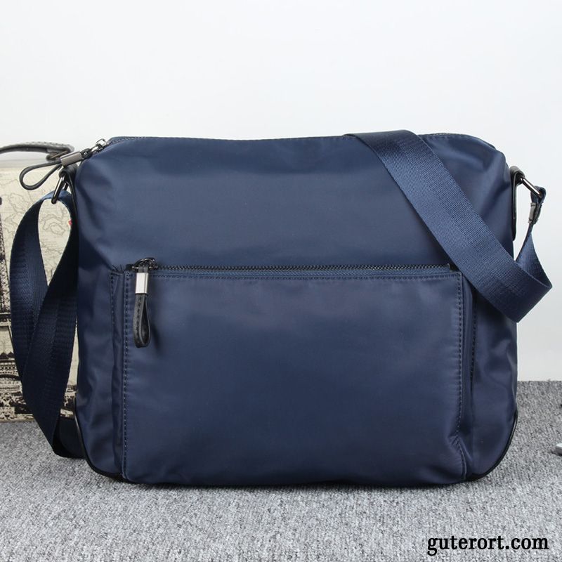 Umhängetaschen Herren Stoff Rucksack Oxford Tuch Wasserdicht Freizeit Student Blau