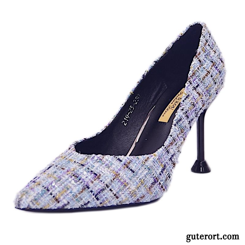 Wildleder Pumps, Pumps Blau Leder Dunkelblau